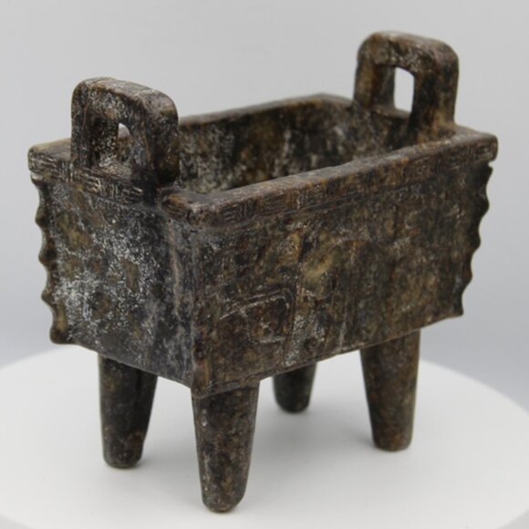 Chinese Jade Censer Incense Burner - Picture 8 of 13
